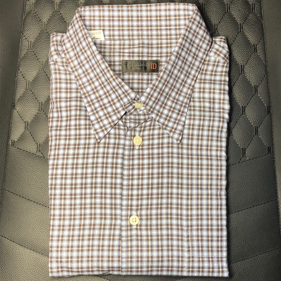 NWT $407 Corneliani Shirt Large - Picture 1 of 5